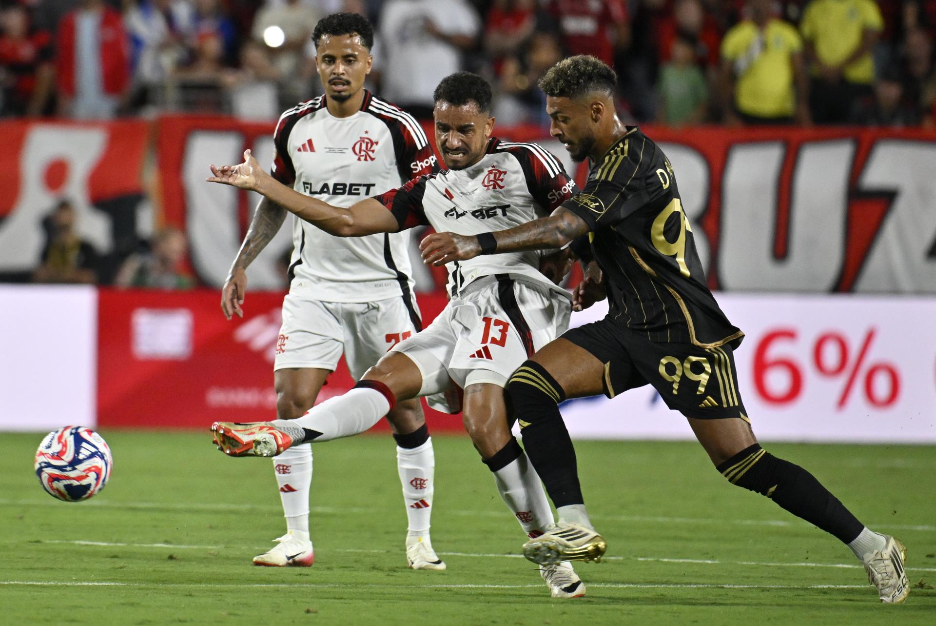 los angeles y Flamengo pactaron empate en partido de trámite