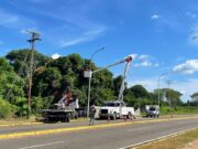 Gobierno municipal avanza en la instalación de luminarias LED en Ciudad Bolívar