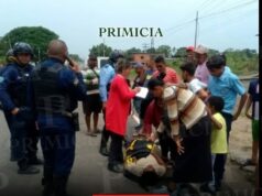 Un joven de 17 años quedó herido, tras caer de un transporte en la vía Upata, estado Bolívar.