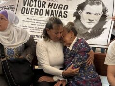 El apoyo a Carmen Navas por «justicia» no faltó en la misa por Víctor Hugo Quero Navas