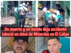 Un muerto y un herido deja accidente laboral en mina de Minerven en El Callao