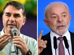 Elecciones en Brasil: con 40% del escrutinio, Flávio Bolsonaro tiene 50,4% de los votos y Lula 41,4%